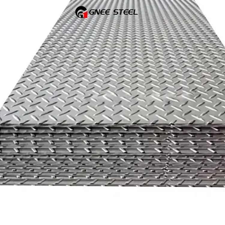 Pláta Urláir Seiceáilte Cruach Éadrom Galvanized Te tumtha